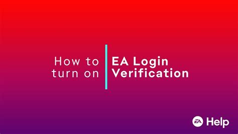 enable login verification ea